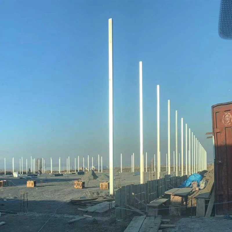 Une serre en verre en Arménie est en construction